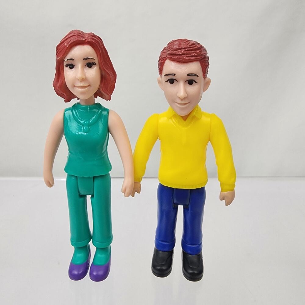 Doll House Kid Connection Replacement Mom & Dad Parents Figures 3.25"